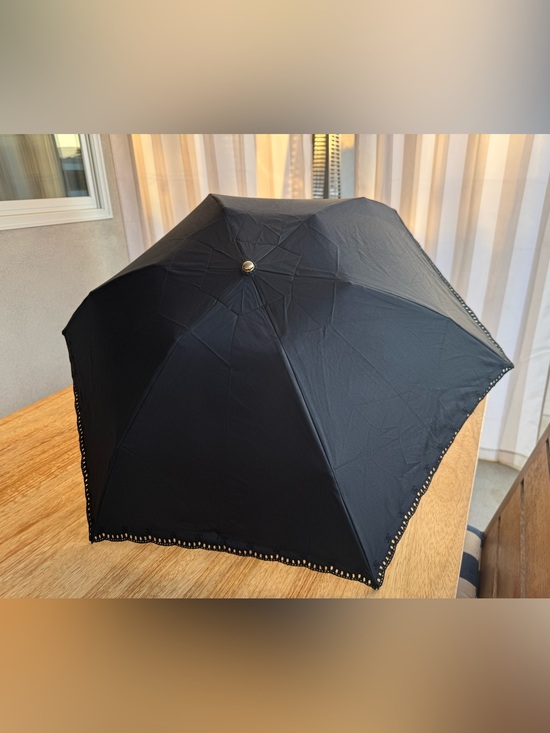 Celine Accessories - Celine Black Compact Umbrella Parasol